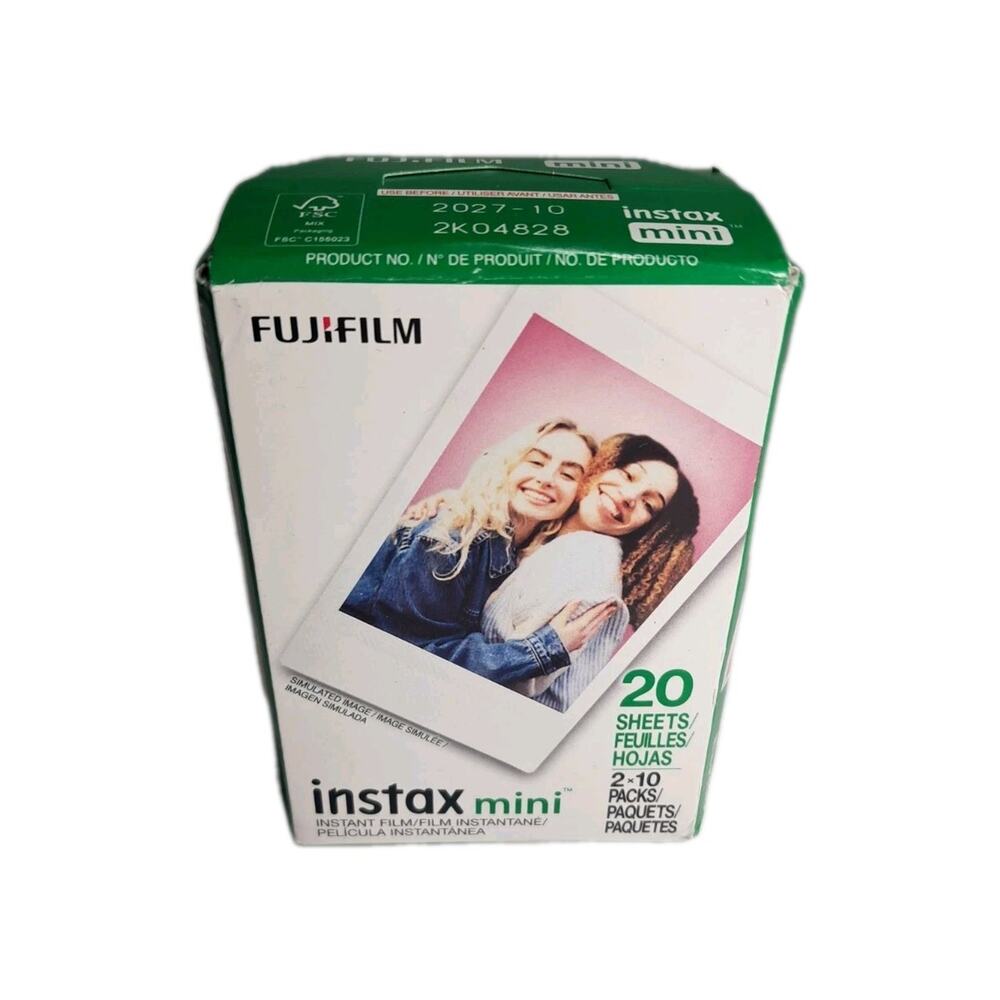 Fujifilm Instax Mini Instant Camera Film 20 Photos (2 x 10 Sheets) Per Pack